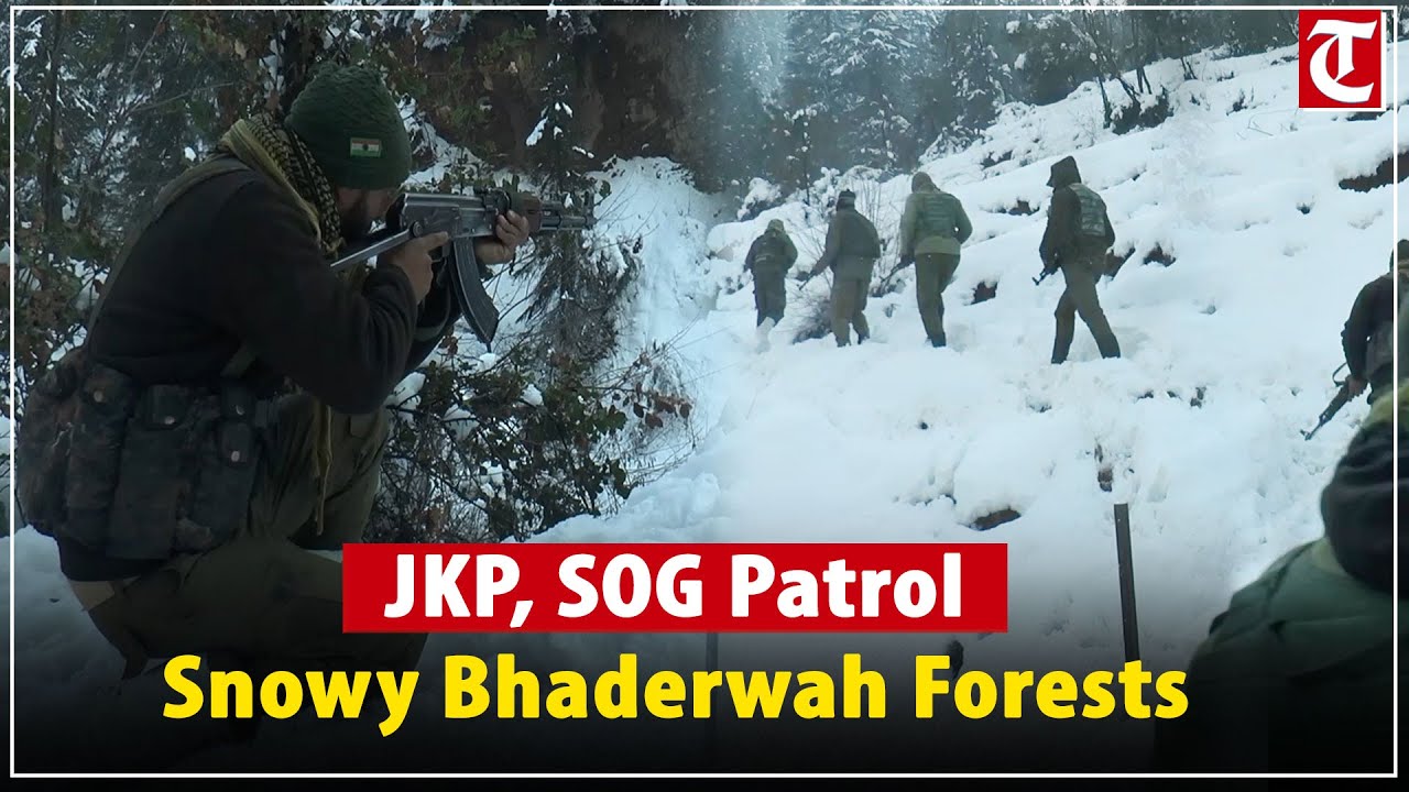 J&K Police, SOG Conduct Patrolling in Snow-Bound Bhaderwah Forests to Ensure Safety