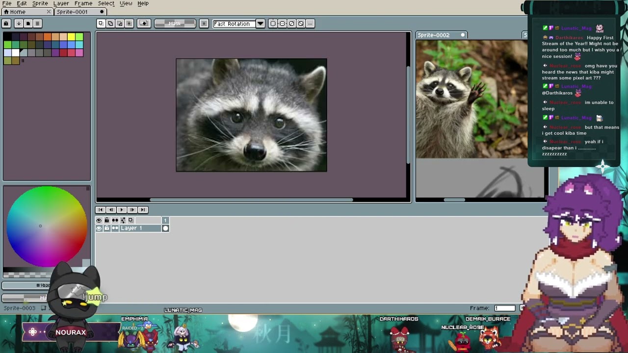Yapping and pixelart working! the first commission of the year!!!