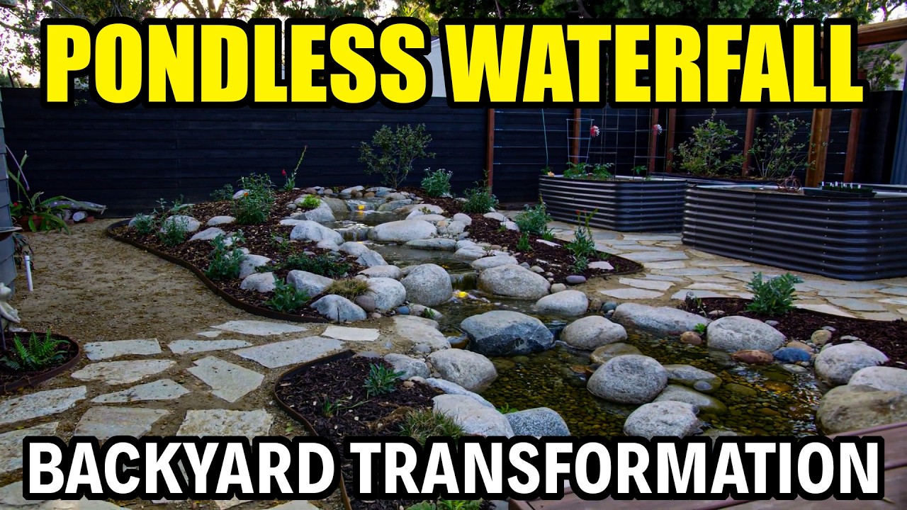 How We Built a Pondless Waterfall in Santa Ana | Flow Landscape Backyard Makeover