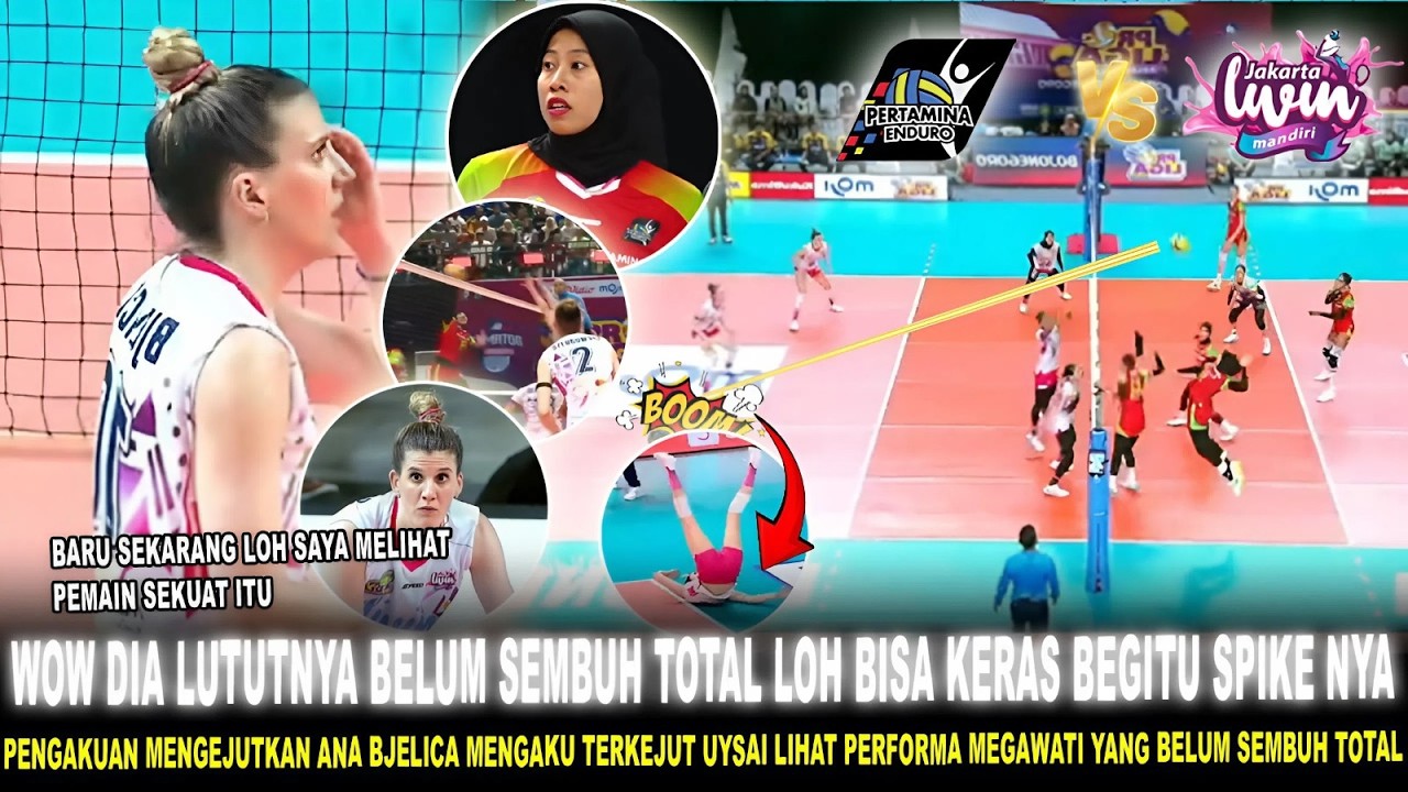 🔴SYOK & GAK NYANGKA‼️SPIKE KERAS Megawati Meski CEDERA LUTUT Buat Bintang LIVIN Ana Bjelic TERPENTAL