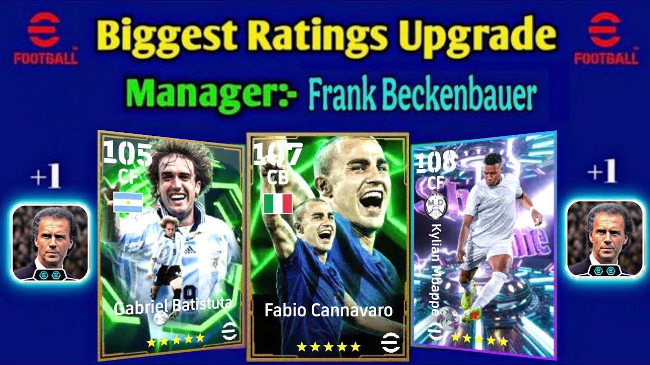 Biggest Rating Upgrade With New F.Beckenbauer Manager In Efootball 2026 Mobile
