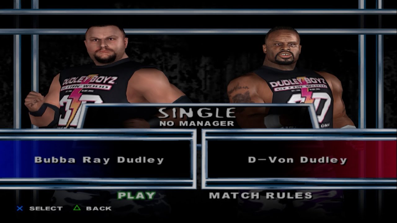 WWE SmackDown! Here Comes the Pain - Bubba Ray Dudley VS D-Von Dudley (SINGLE)
