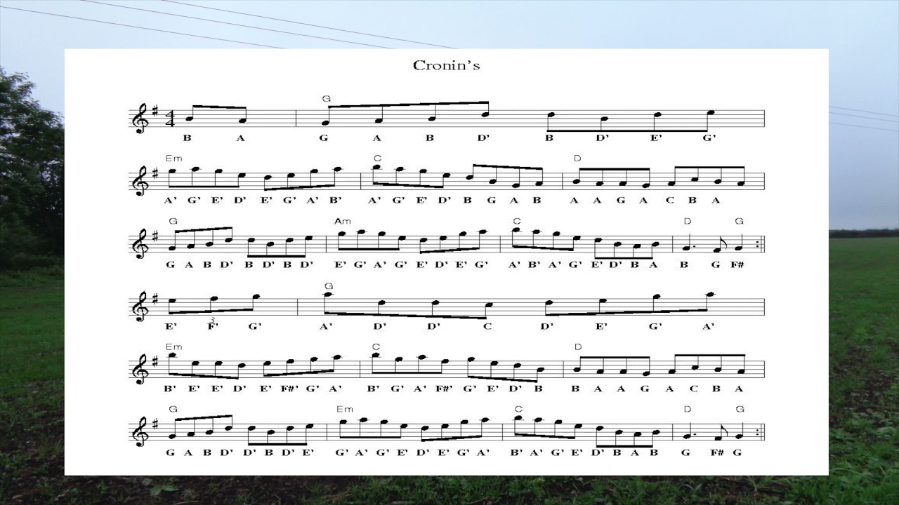 Cronin's (Hornpipe) - Play-Along Wednesday