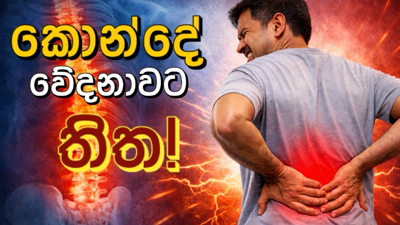 කොන්දේ වේදනාවට තිත | No more back pain | In Sinhala