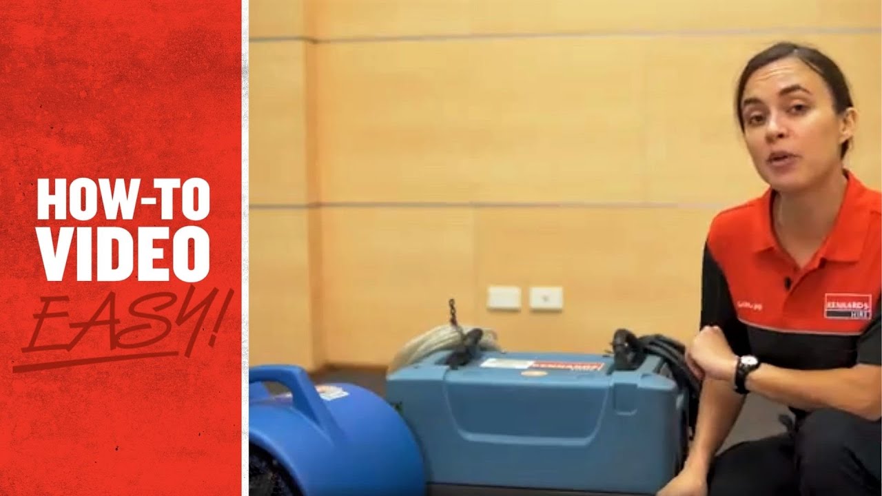 How to Use a Dehumidifier and Blower Dryer