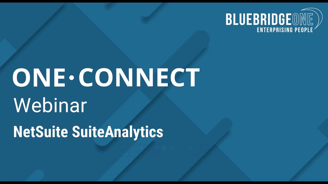 NetSuite SuiteAnalytics