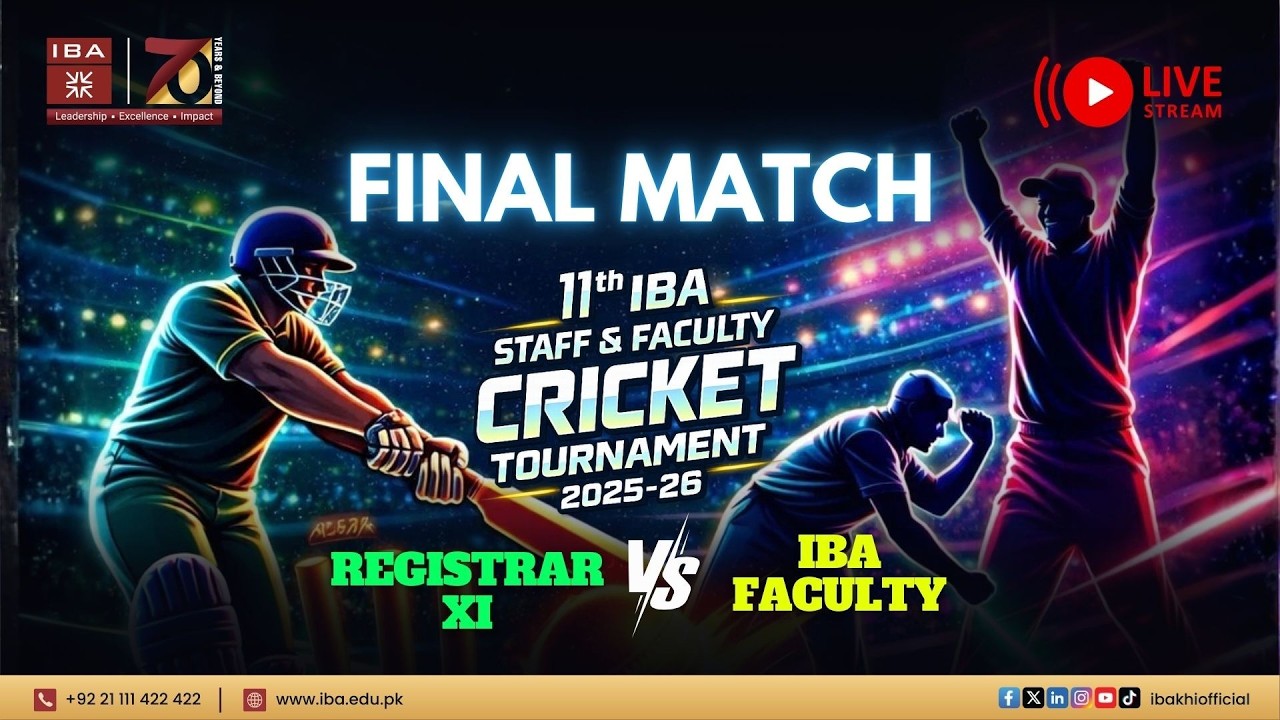Final Match of the 11th IBA Staff & Faculty Cricket Tournament 2025–26