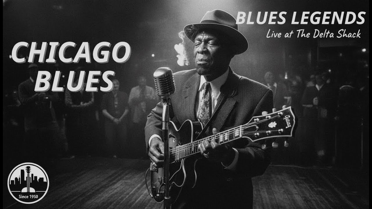 🎸 Late Night Chicago Blues Love Songs  Slow Electric Blues Guitar & Soulful Vocals