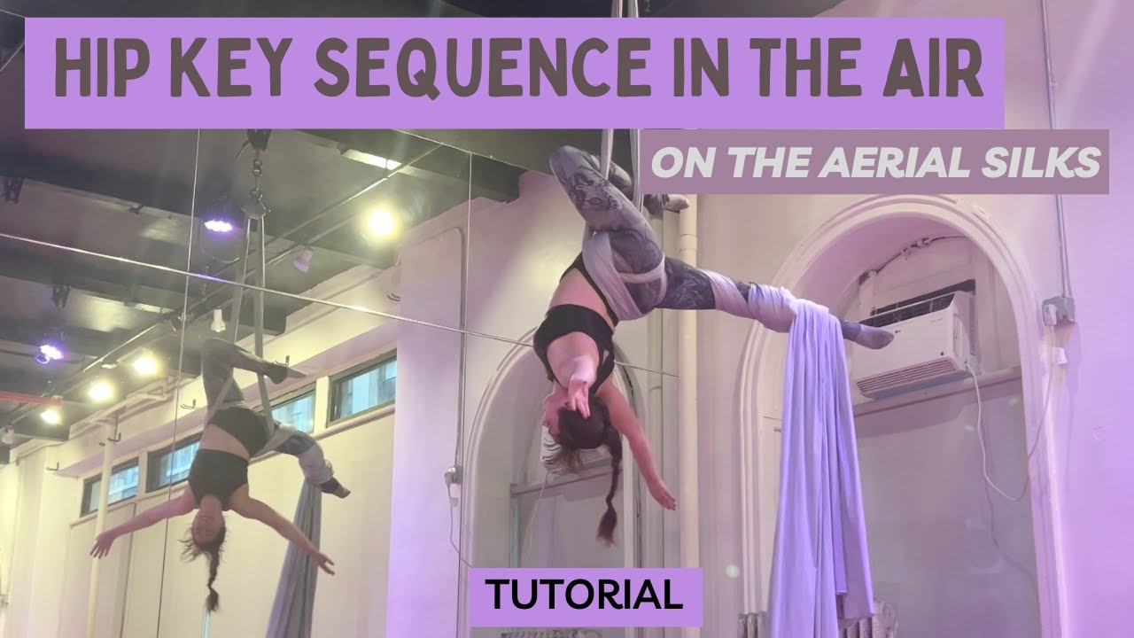 Последовательность движений бедрами в воздухе на AERIAL SILKS (урок!)