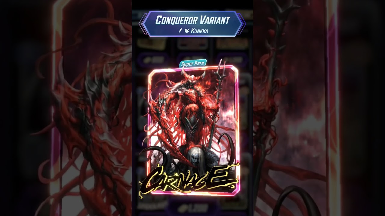 marvel snap - carnage | conqueror variant