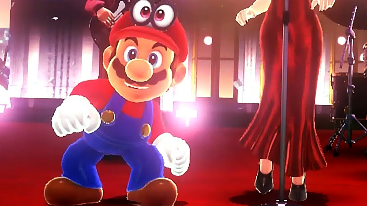 Do The Odyssey - Mario Dancing With Pauline (Super Mario Odyssey Pauline Singing)