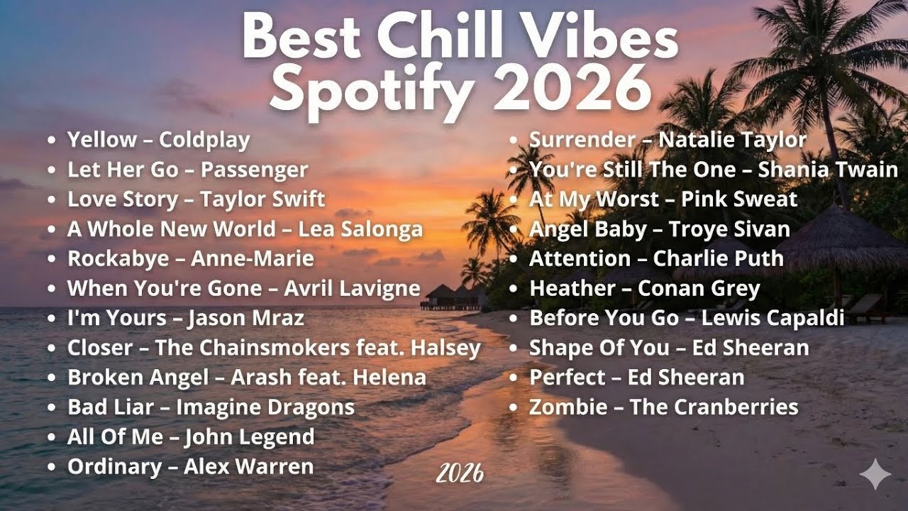 Best Chill Vibes Playlist 💗🎧 | Top Spotify Hits 2026 : Billie Eilish, Pink Sweat$, Adele