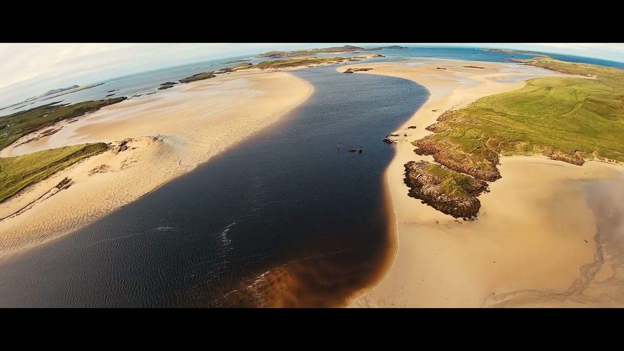 IRELAND - GWEEDORE BAY - MAGHRACLOGHER STRAND - BUNBEG  - County Donegal - Ireland - Cinematic FPV