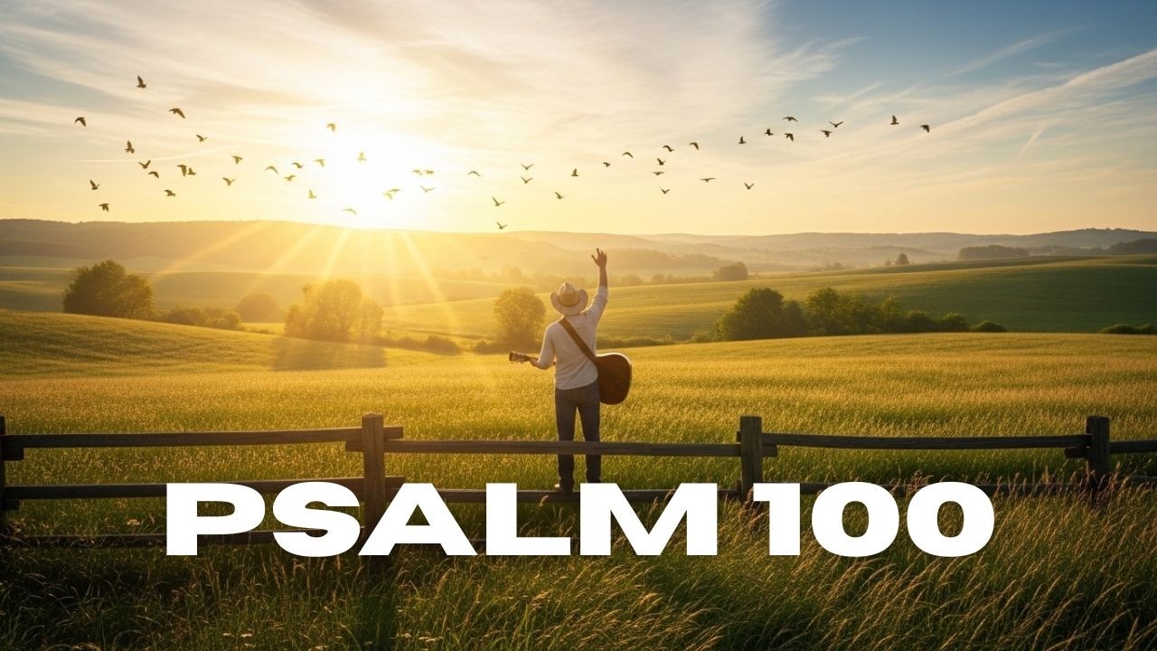 Uplifting and lively country music inspired by Psalm 100.
