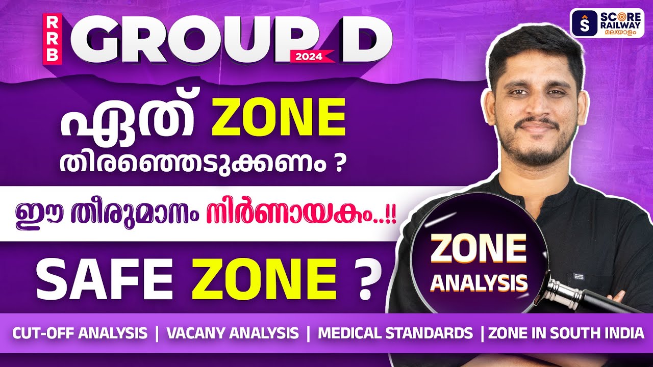 RRB Group D Zone Analysis | Best Classes for Railway Exams | SCORE Railway മലയാളം | 2025