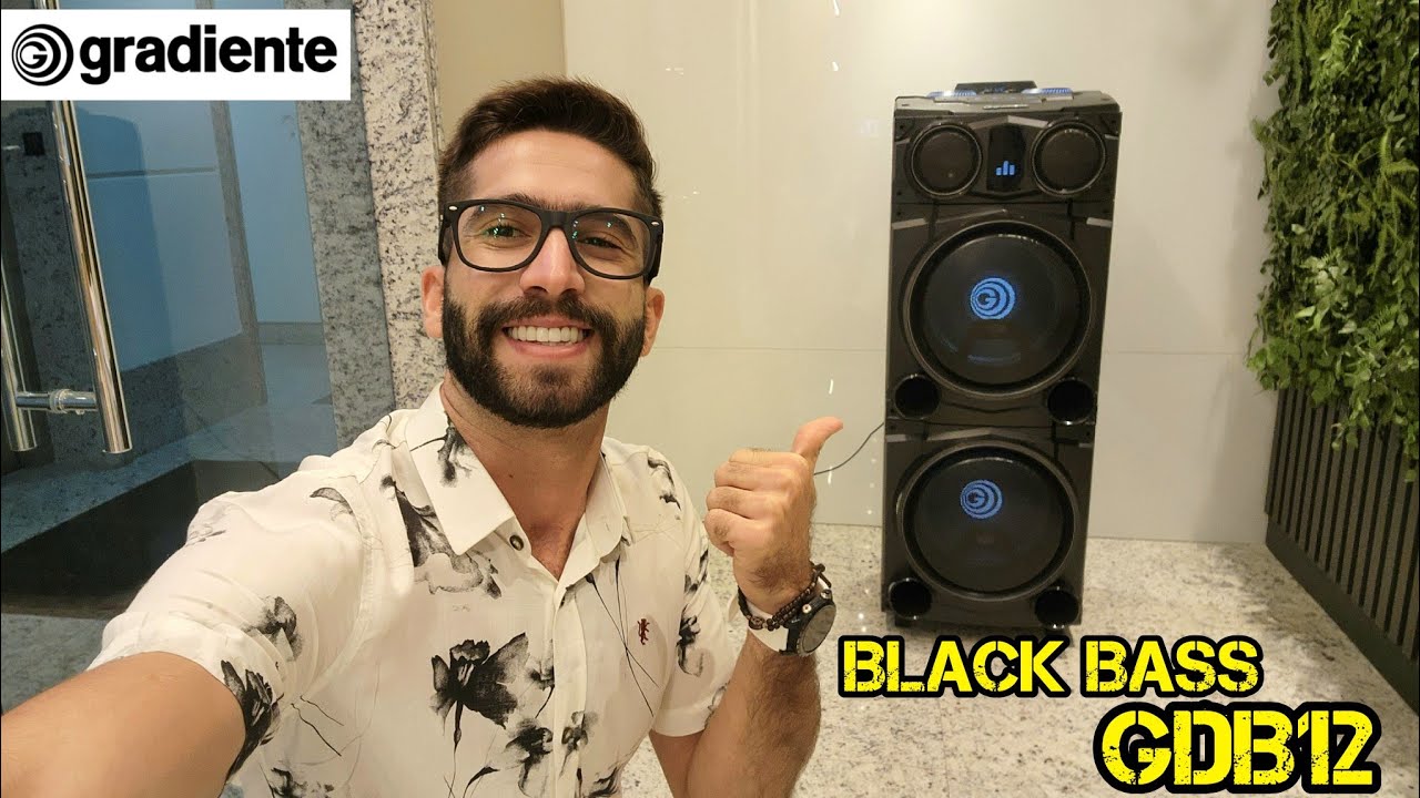 GRADIENTE BLACK BASS GDB12 1800W: Torre de som com Graves FORTES e Super POTENTE! (Análise Completa)