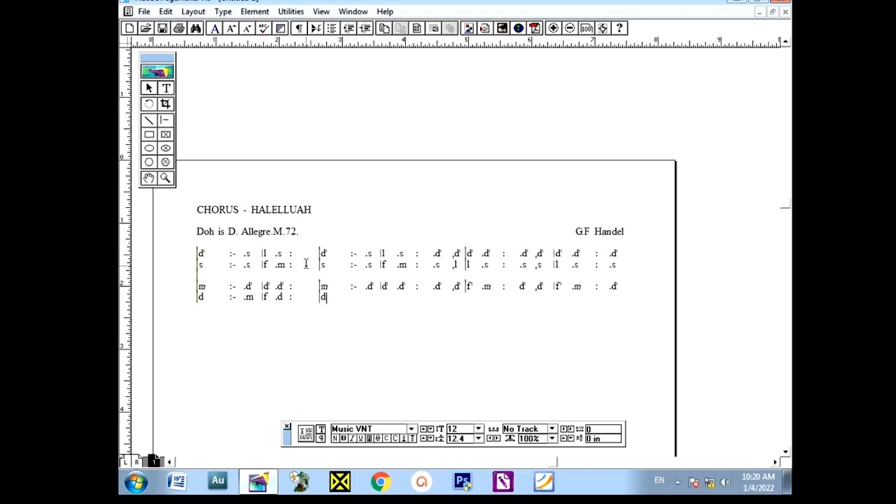 APM 7.0 Tonic Solfa chhutdan (Chorus - Halleluah)