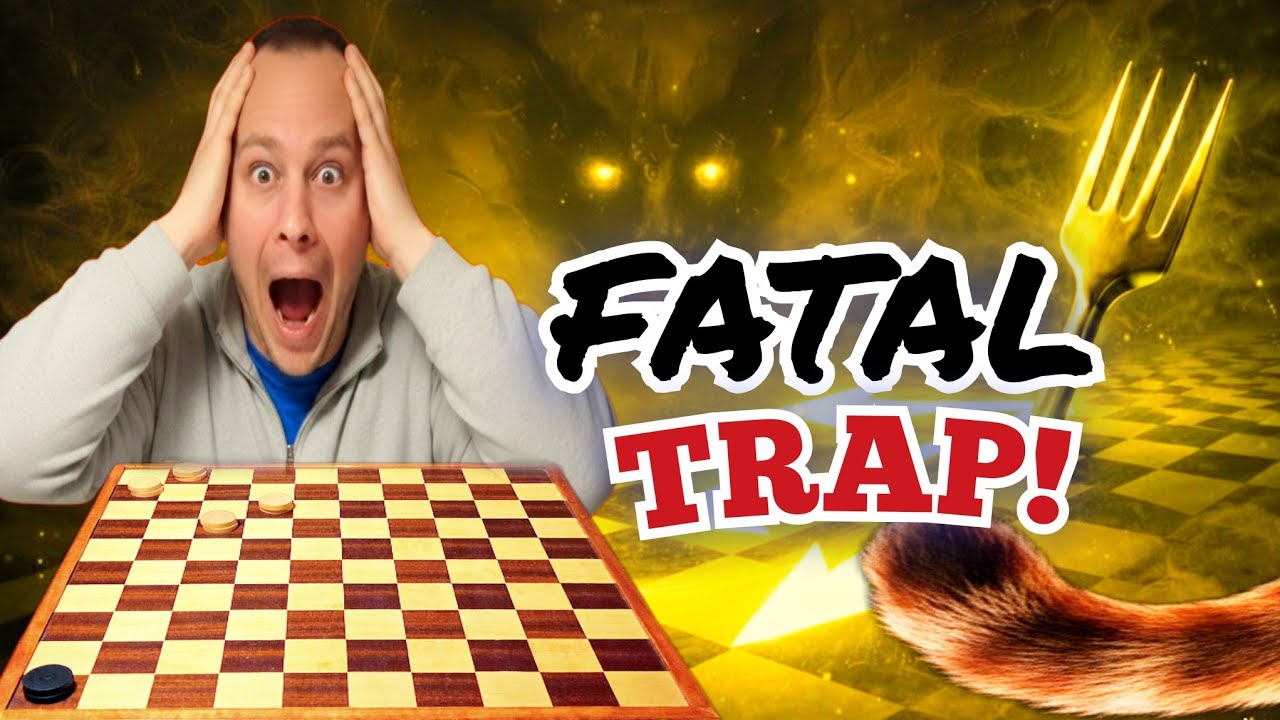 The Craziest Draughts Move Ever! The Tail & Fork Mystery !
