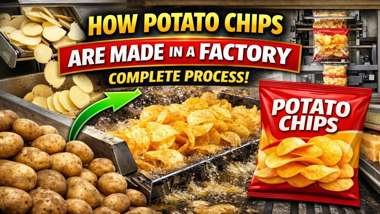 How Potato Chips Are Made in a Factory | Complete Chips Manufacturing Process