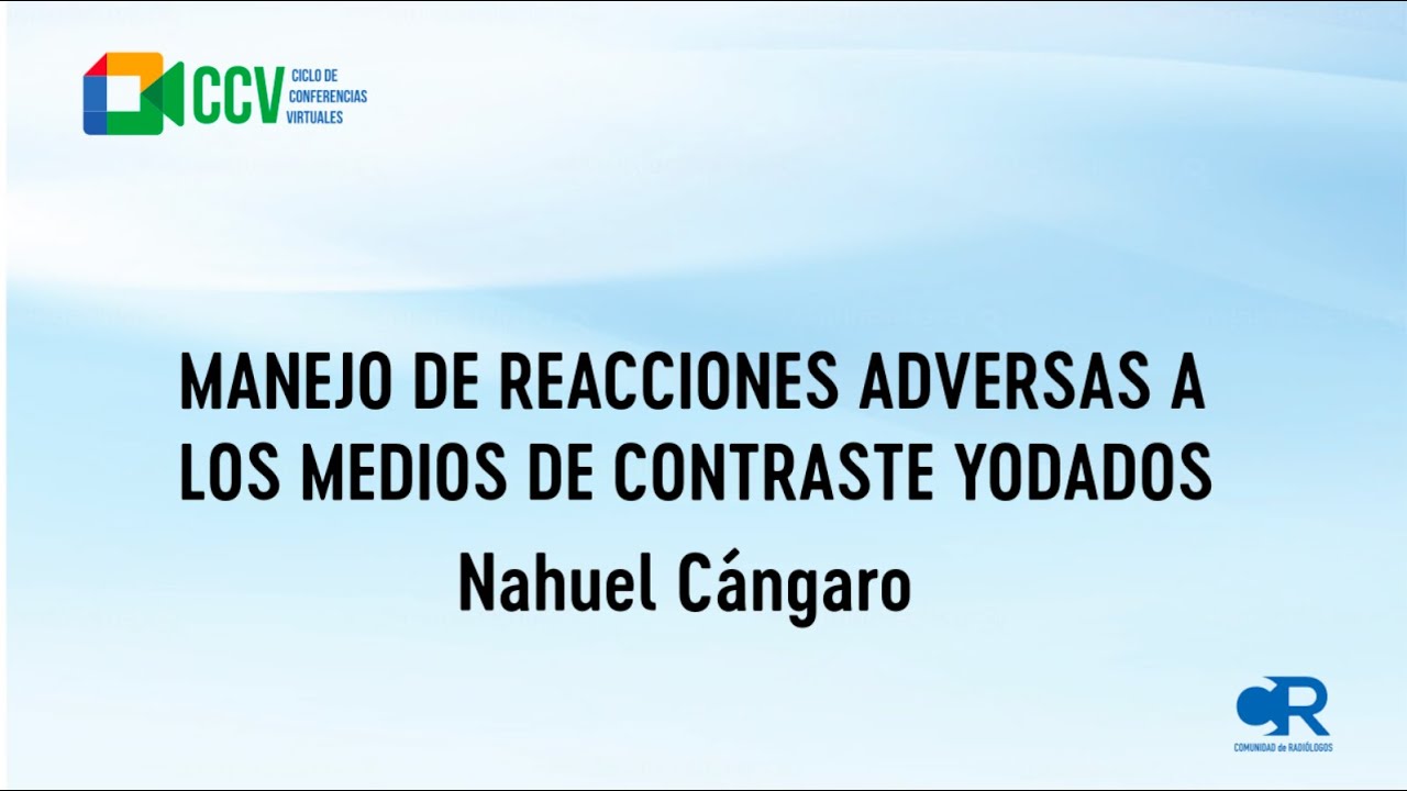 Manejo de reacciones adversas a los medios de contraste yodados