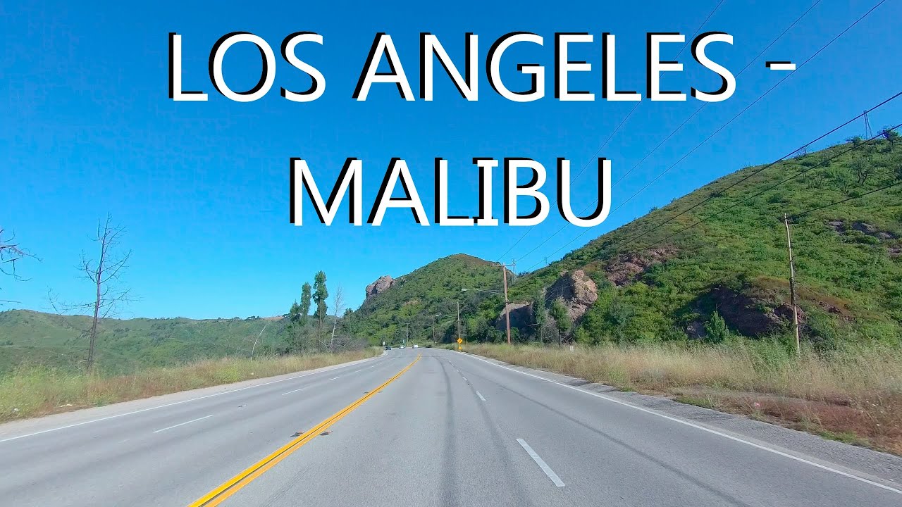Los Angeles - Malibu. Scenic drive to Point Dume, Malibu, California in 4K. Road meditation.
