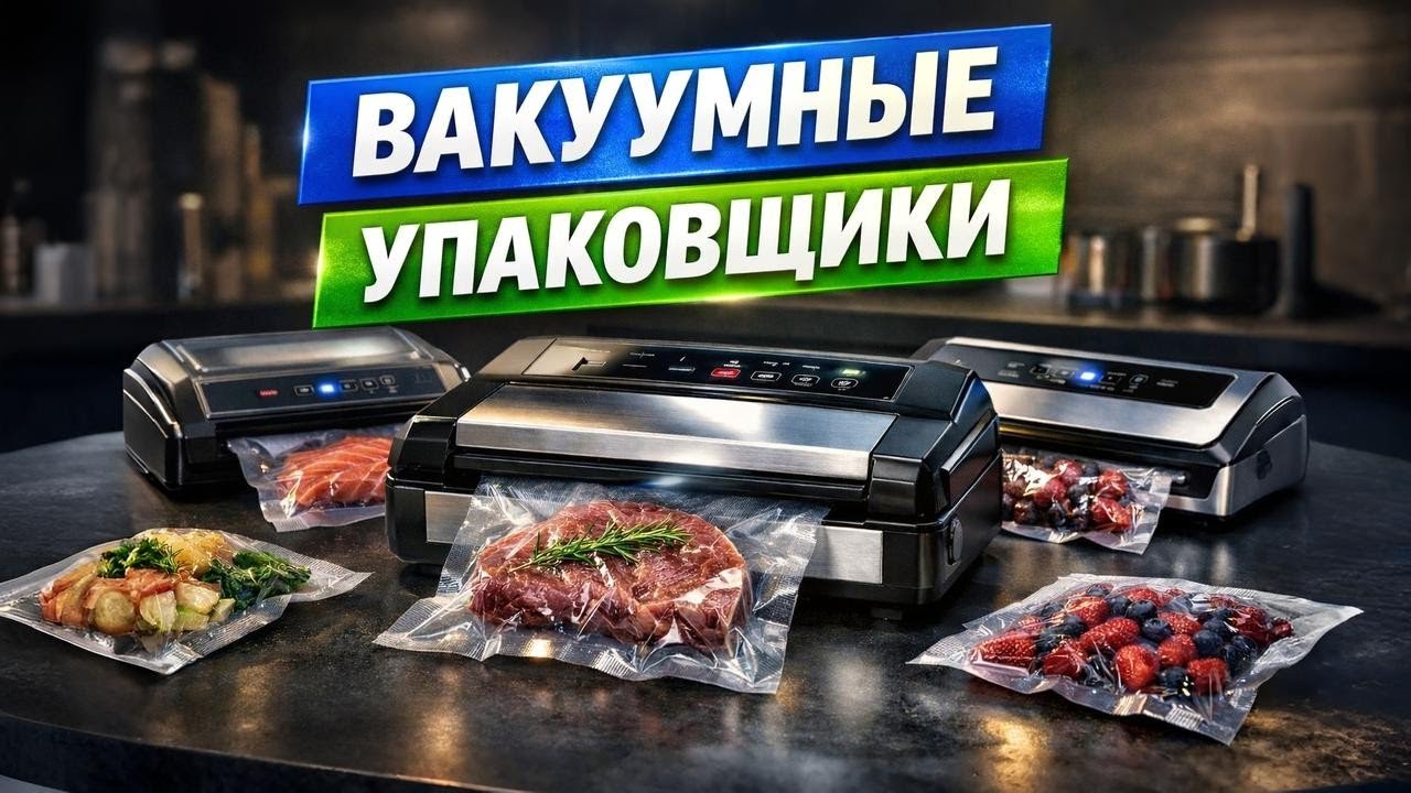 🔥Лучшие вакуумные упаковщики 2026🏆ТОП-5 моделей! Рейтинг для кухни, заморозки и Sous-Vide
