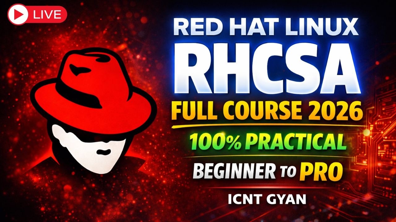 RHCSA Full Course 2026 | Red Hat Linux Certification Training | Beginner to Pro | 100% Practical