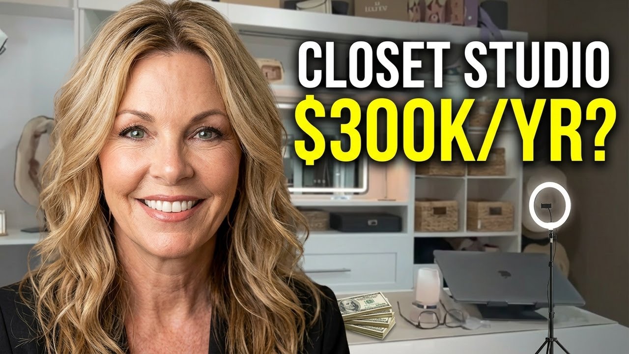 54-Year-Old Makes $300K/Year From Her Closet Studio