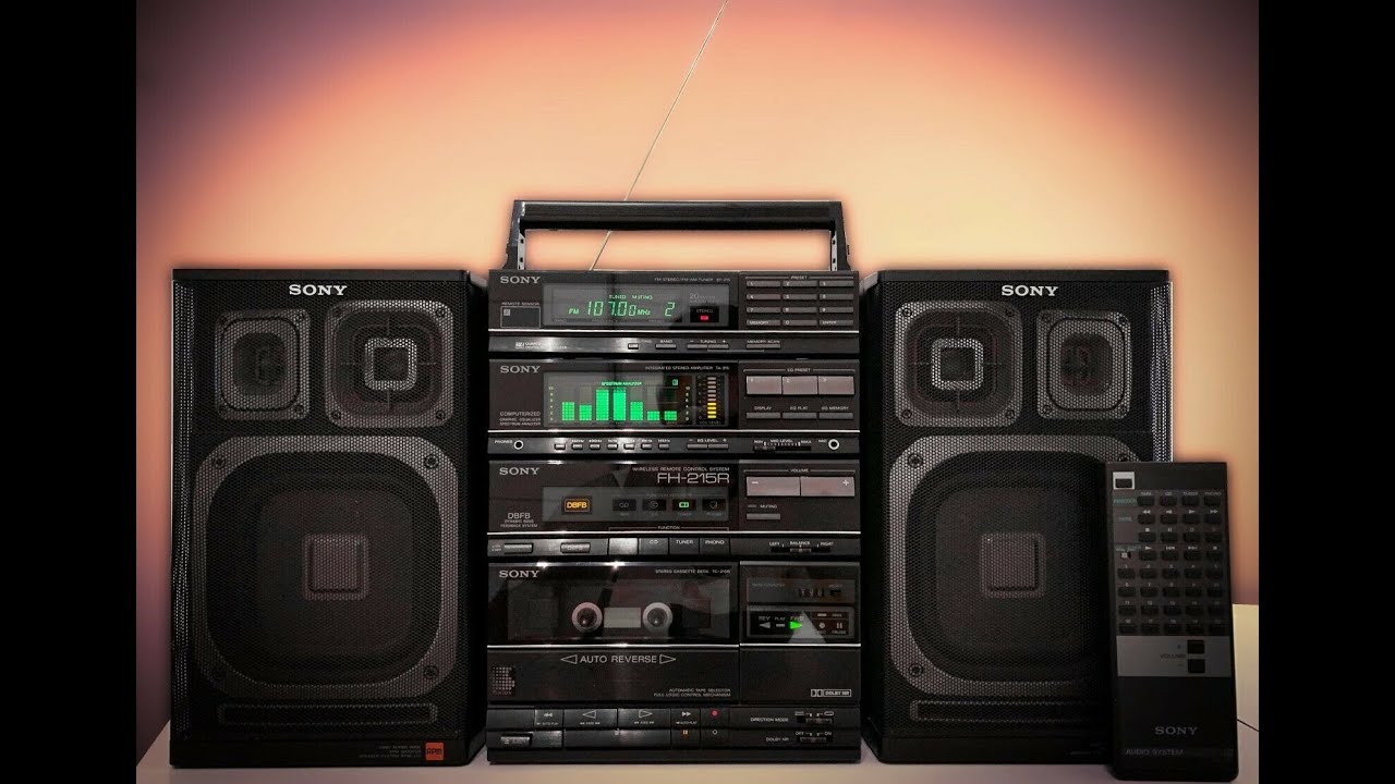 Sony's FH-215R Rare Condition Stereo Boombox Digital Equalizer Display Demo