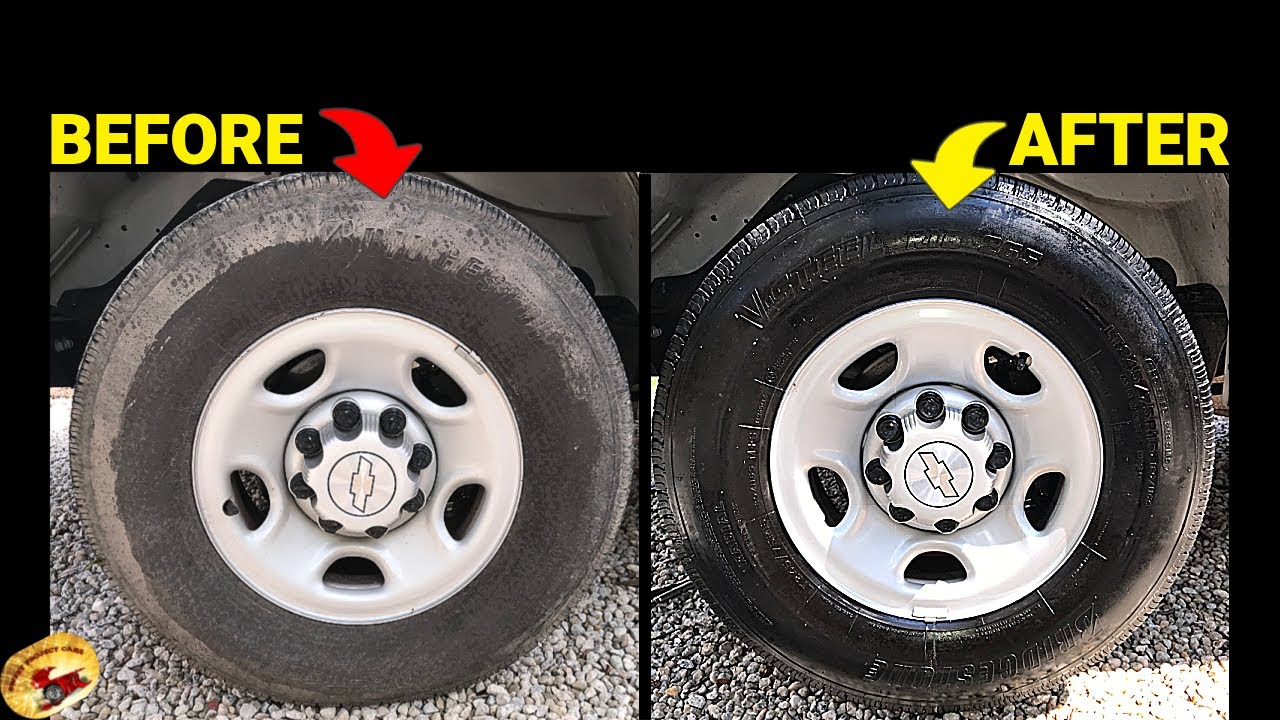ALL IN ONE  Tire Shine & UV PROTECTANT.....How To STOP Dry Rot!!!