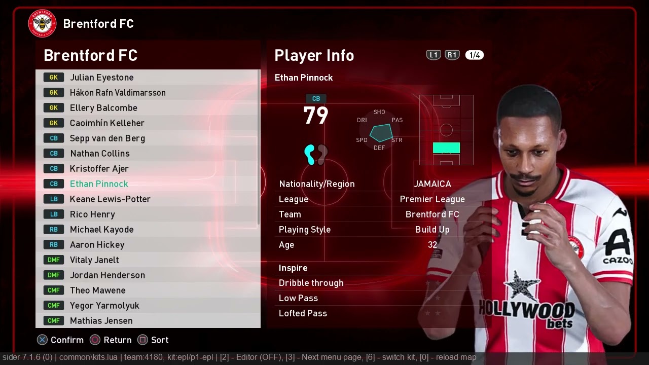 Brentford F.C Transfer Update 2026 Facepack PES 2021-SPFL2026