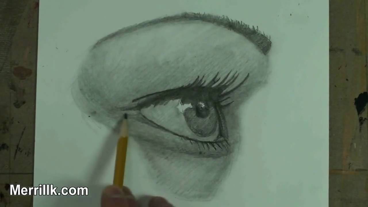 How to Draw the Female Eye, Step by Step, From a Side Profile Perspective