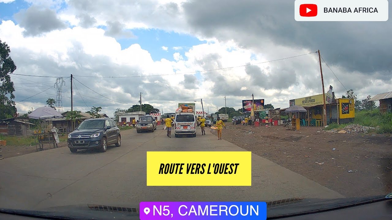 Douala a l'ouest Souza direction peage