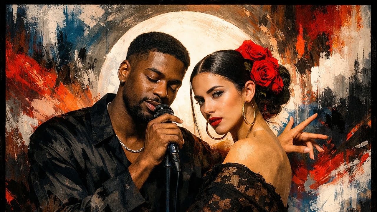Miguel & Rosalía - Velour Sangre 𝄞⨾𓍢ִ໋ Emotional Latin R&B Soul Fusion 2026