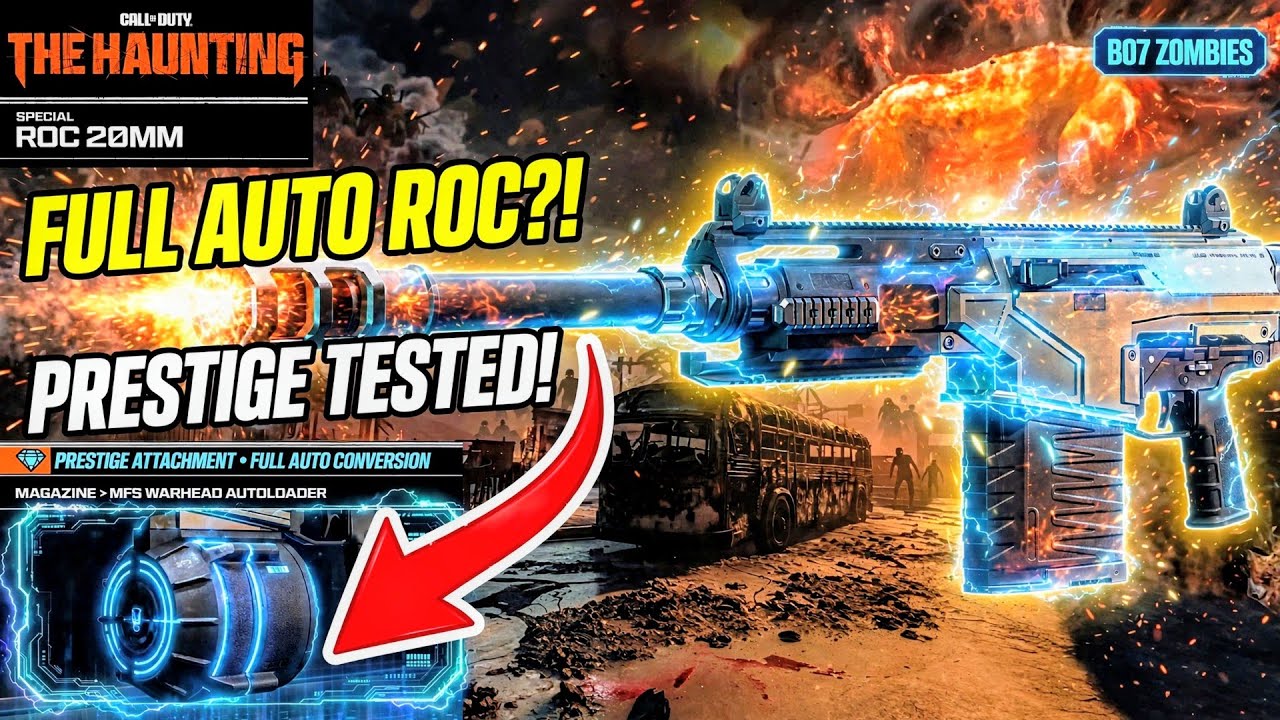 The Full Auto Roc 20MM is INSANELY BROKEN with this attachment! BO7 Zombies