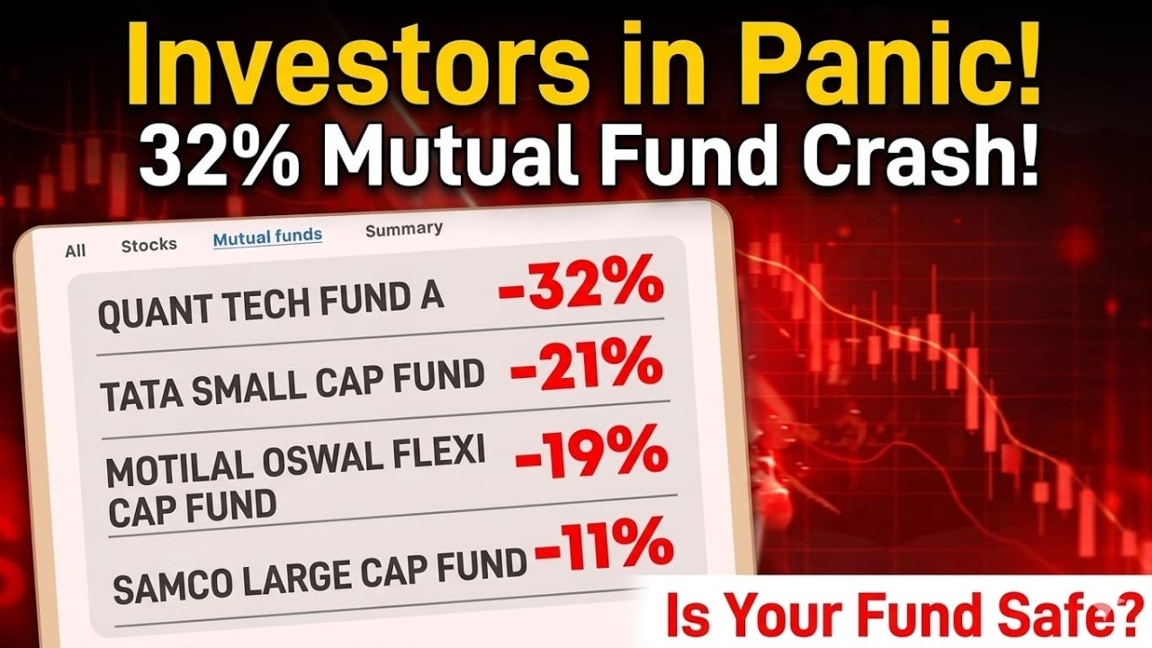 Mutual Fund Crash Explained | Biggest Fallen Mutual Funds | Small Cap, Mid Cap & Sectoral