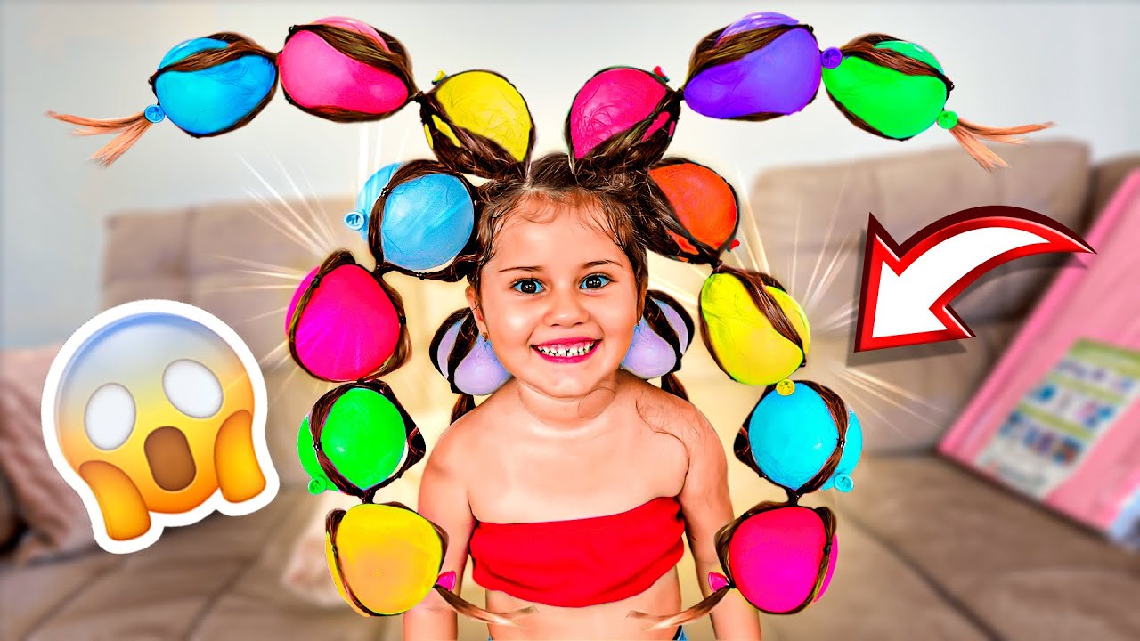 FIZ UM CABELO MALUCO NA MINHA IRMÃZINHA! *muito divertido