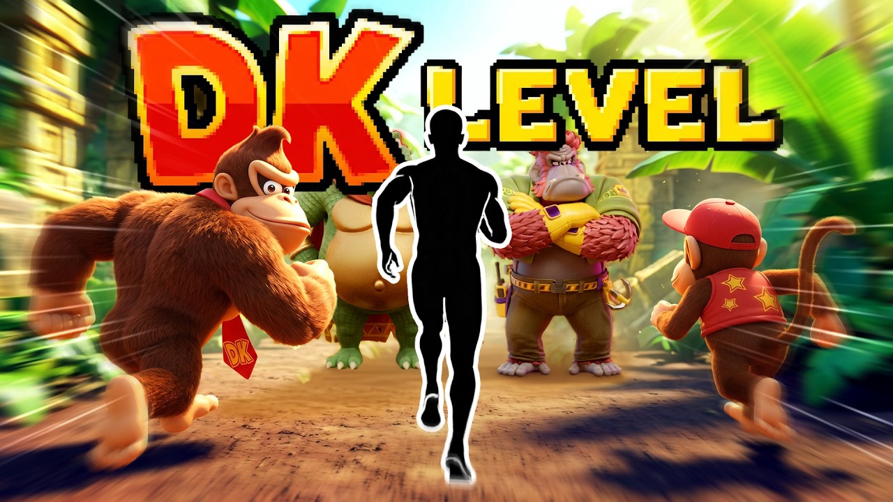 Immersive Interactive Warm Up | DONKEY KONG RUN! 🍌🦍 ~200 kcal Burn | Fun Workout | Full Body