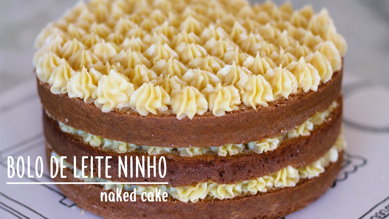 BOLO DE LEITE NINHO DE ANIVERSÁRIO | NAKED CAKE |