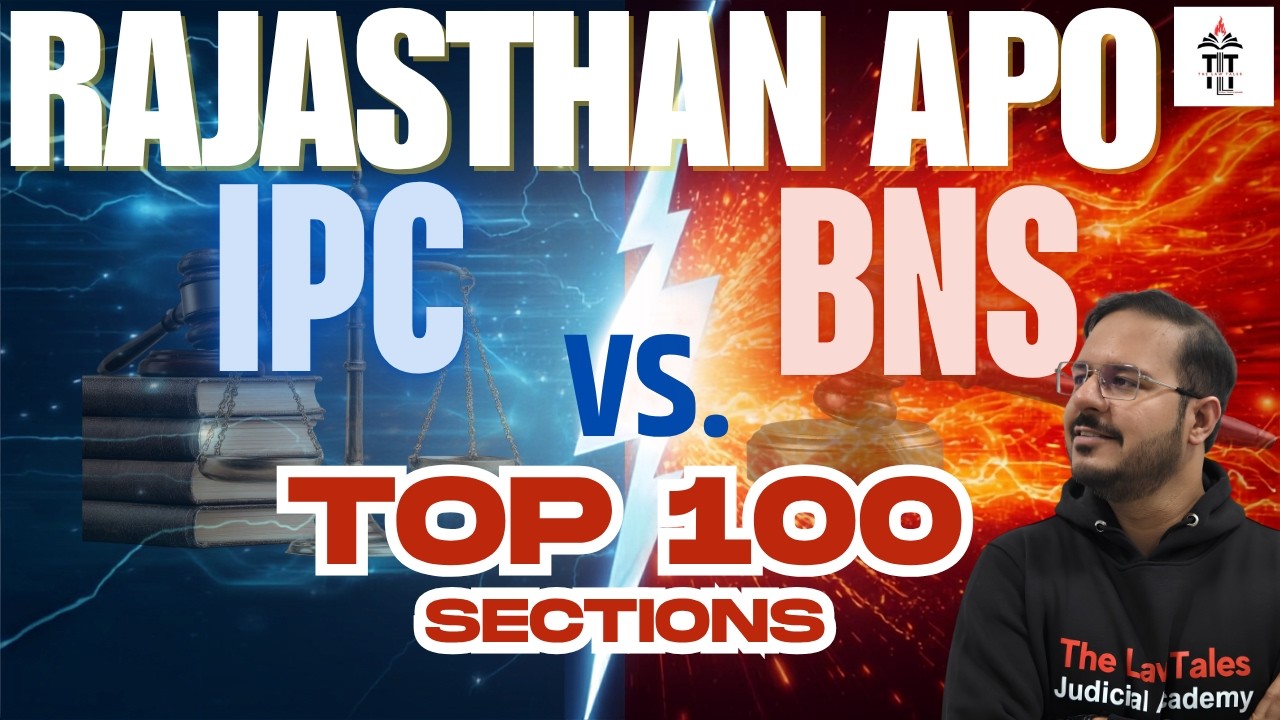 Rajasthan APO 2026 | Top 100 IPC Sections | BNS vs IPC Complete Comparison | Old Laws Masterclass