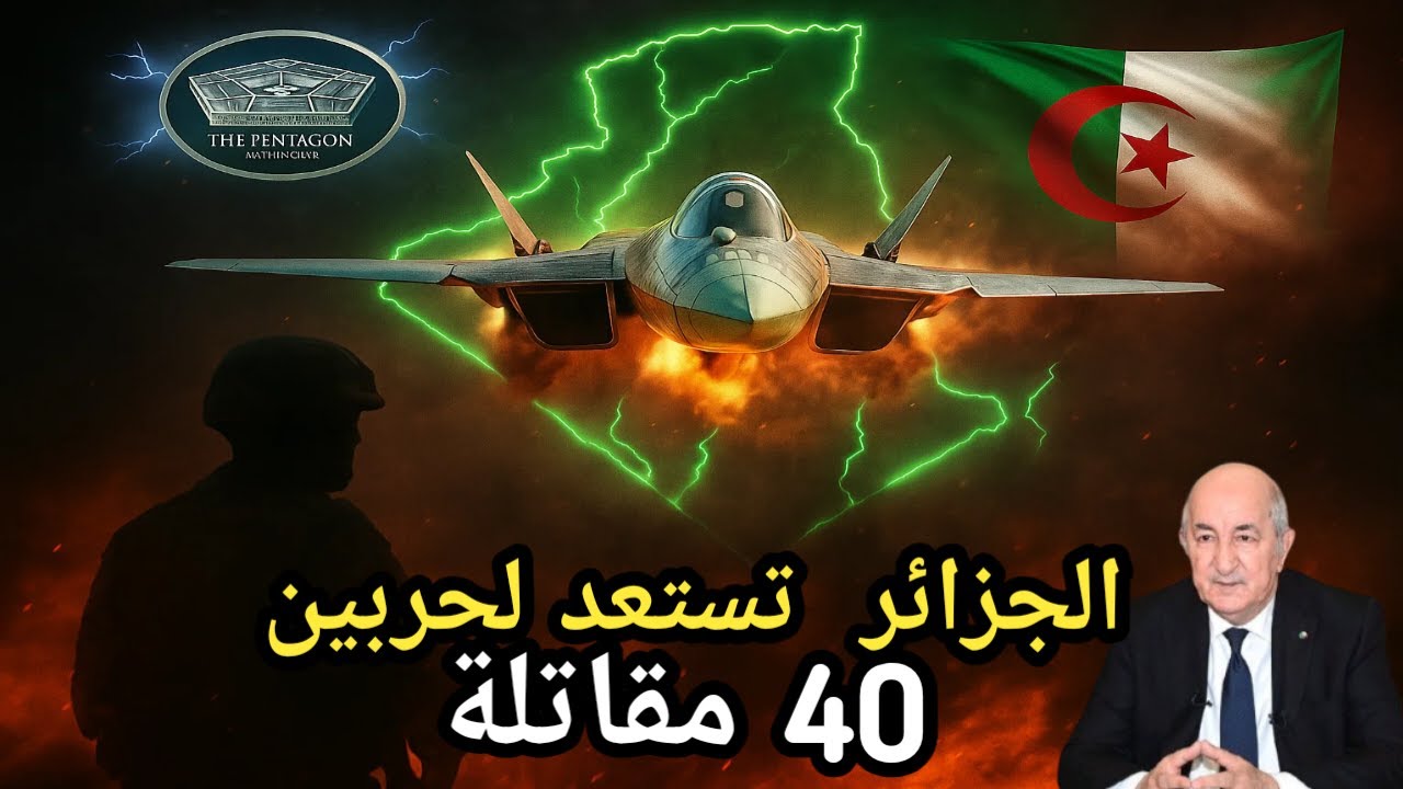 الجزائر تفاجئ البنتاغون… 40 مقاتلة من الجيل الخامس تغيّر موازين القوة في شمال إفريقيا!