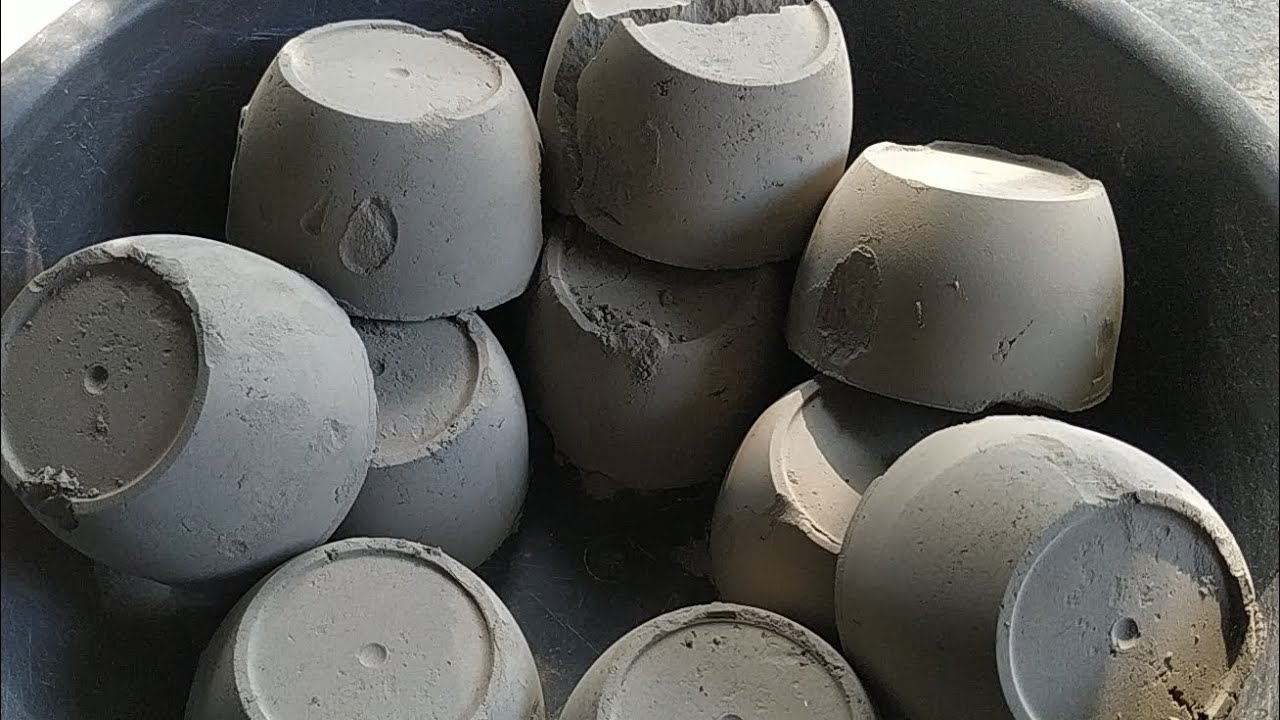 Pure cement bowls soft silky dusty crumbling 🤤😍|Satisfying video|Asmr puppys