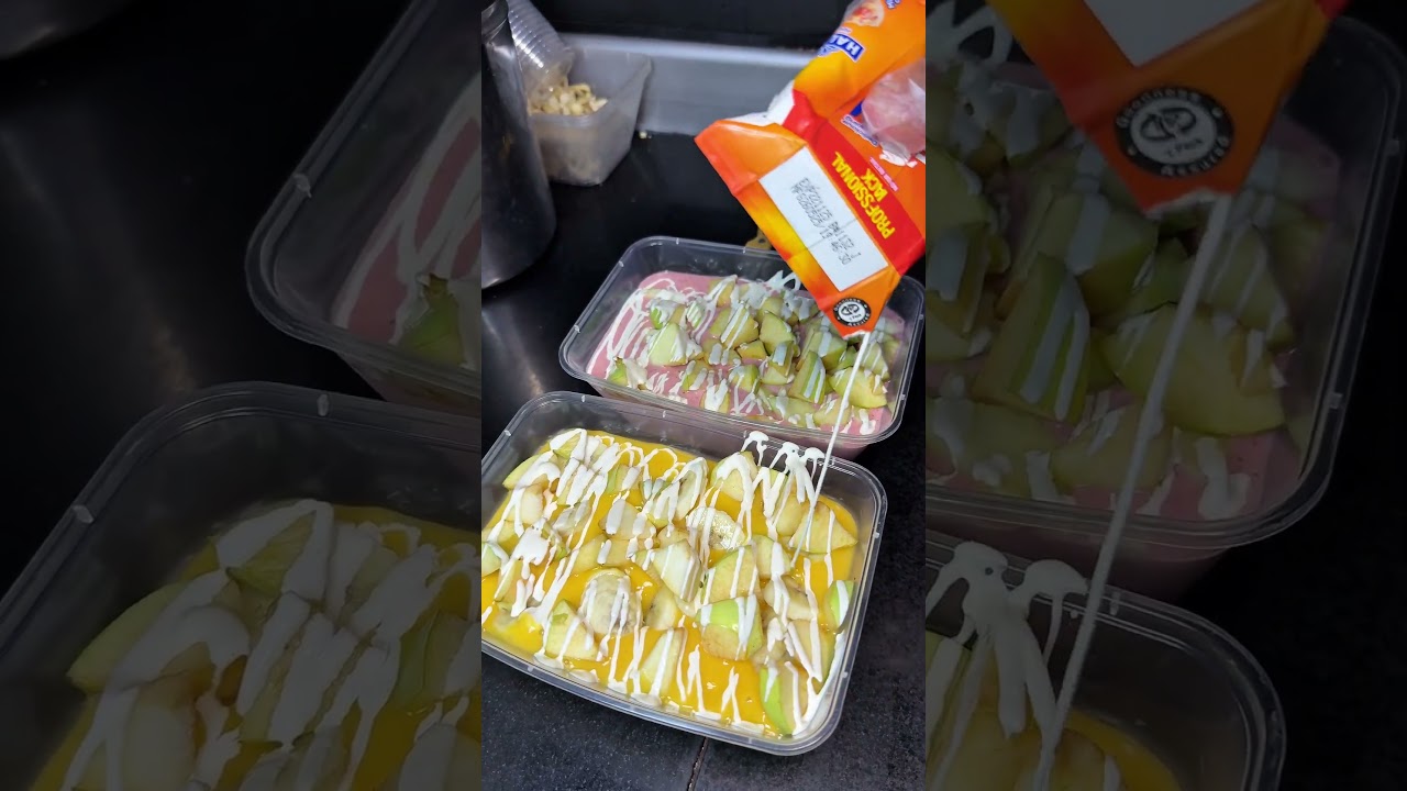 Qamri Juice | Both Eating and Drinking Milk Shake  | Shah G Juice Point - Phase 3 Chowk Peshawar