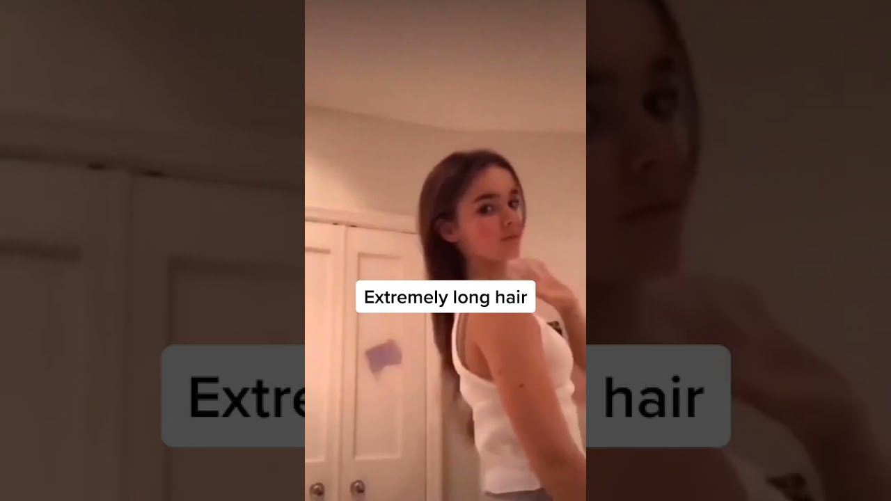 Long hair so I chopped it off