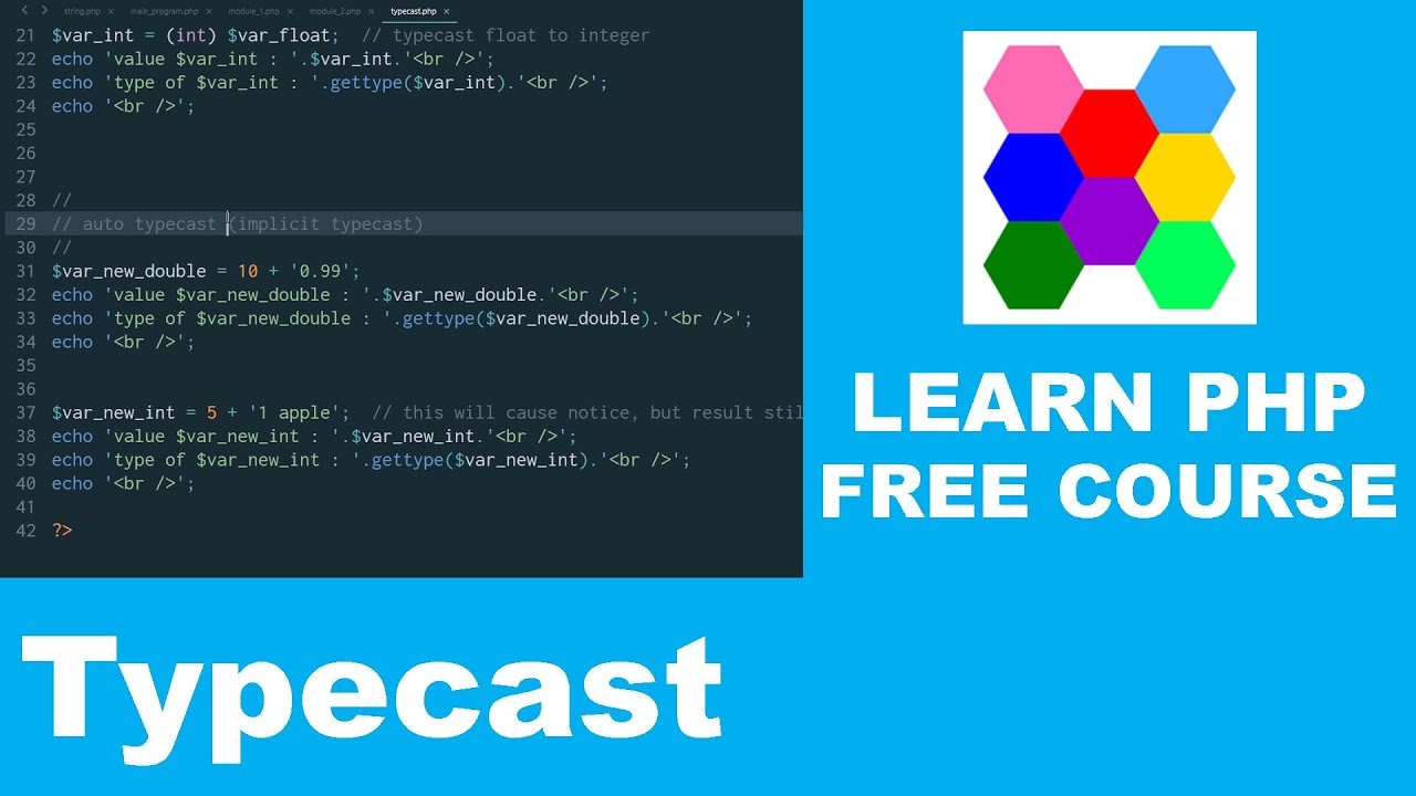 Learn PHP - Part 17 | Typecast