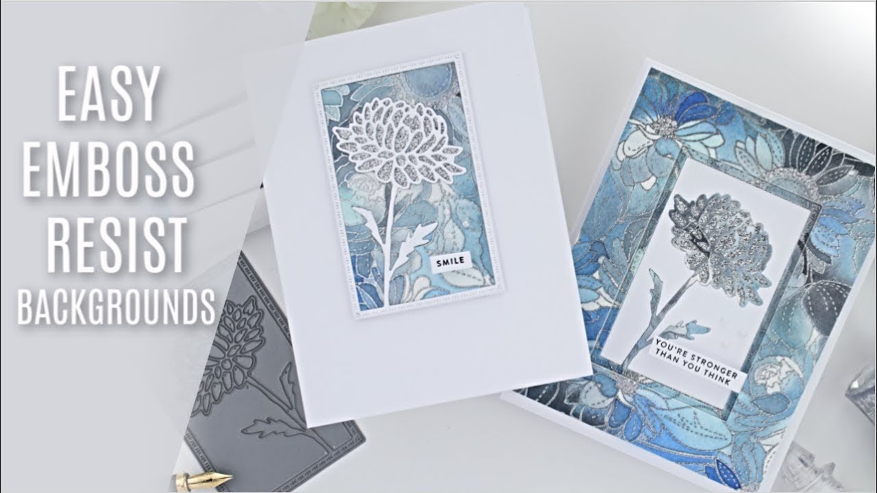 Die-Cut Stained Glass Cards EMBOSSING RESIST  + 8 projects