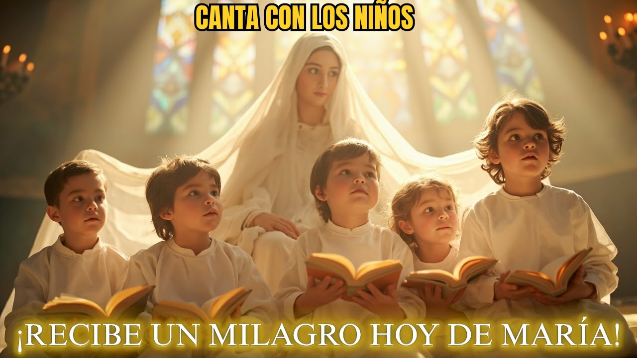 🎵 VIRGEN MARÍA HAZ UN MILAGRO ESTA SEMANA | CANTADO POR VOCES DE NIÑOS COMO ÁNGELES