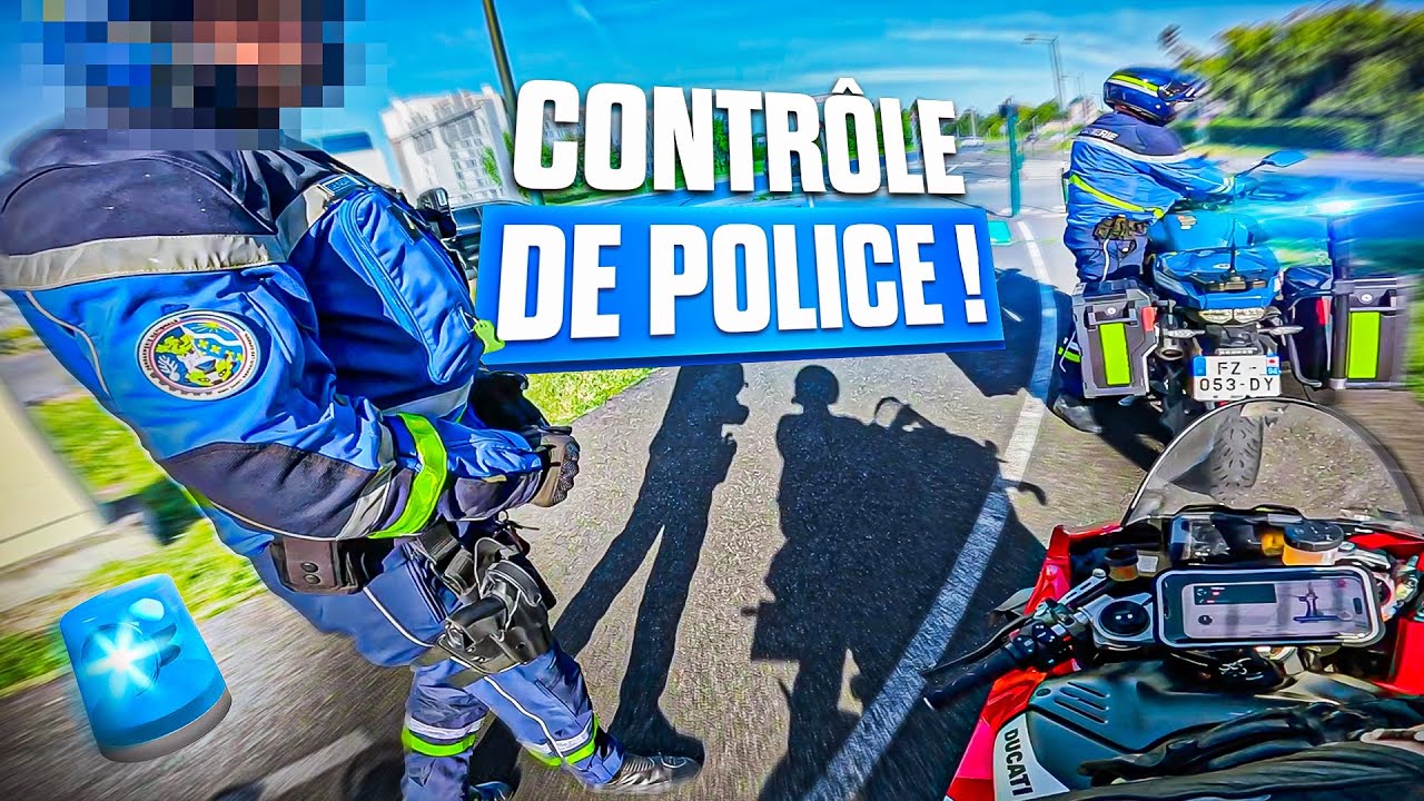 LA POLICE M'ARRÊTE EN DUCATI PANIGALE V4 !👮‍♂️😱 - JC PROD