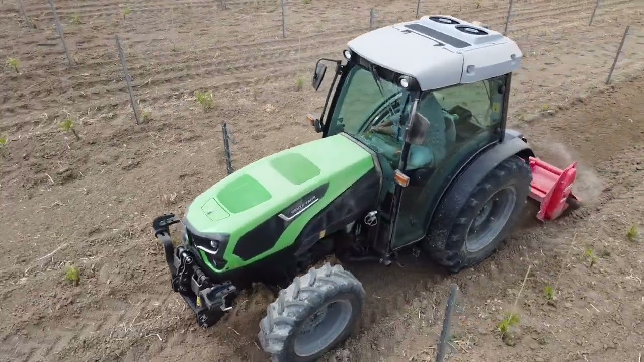 Brand new DEUTZ-FAHR 5105 df with maschio rotary & DEUTZ Agroplus 90F | vineyard machinery |Greece