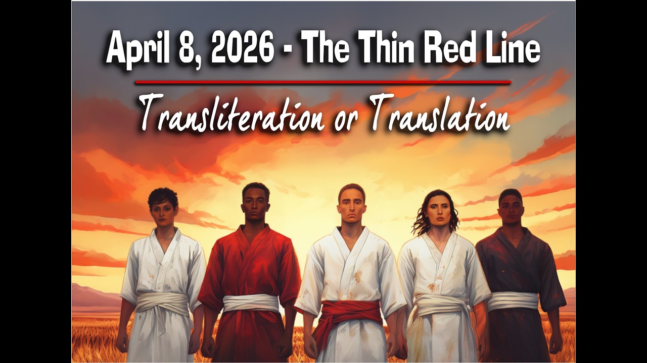 April 8,  2026  - The Thin Red  Line - Transliteration or Translation